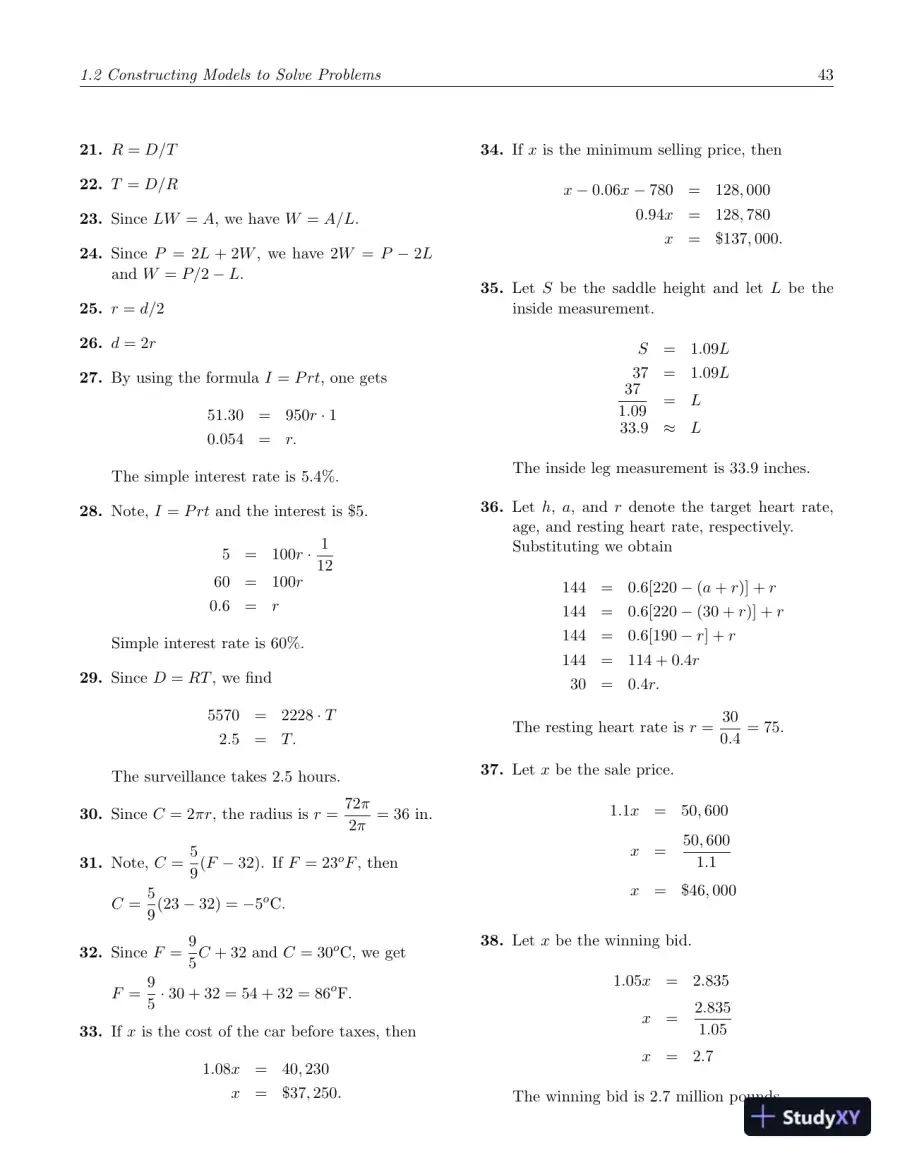 Solution Manual for College Algebra, 6th Edition, page 13