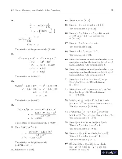 Solution Manual for College Algebra, 6th Edition - Page 7 preview image