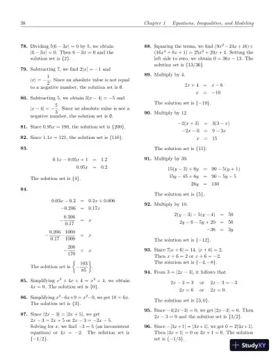 Solution Manual for College Algebra, 6th Edition - Page 8 preview image
