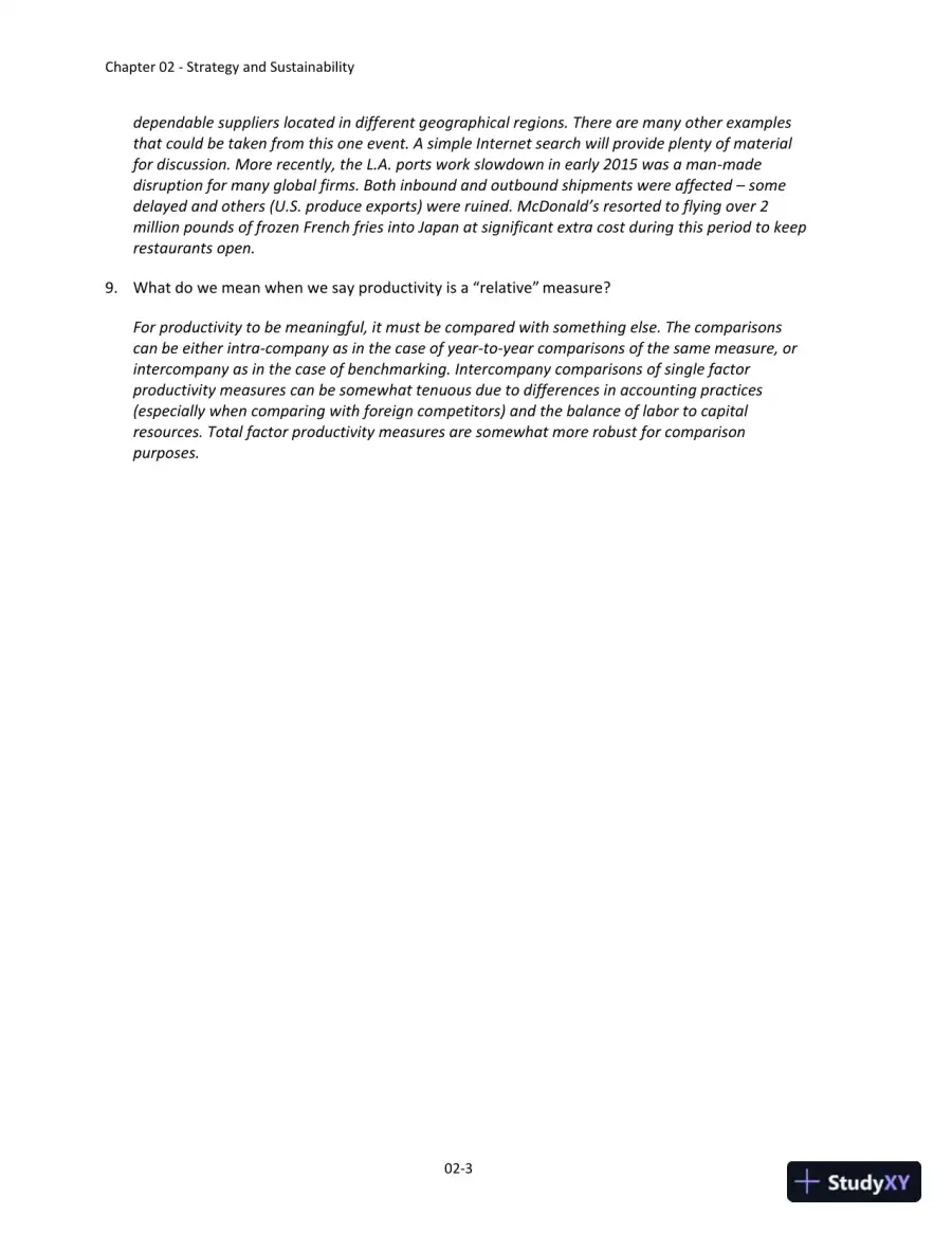 Solution Manual for Operations and Supply Chain Management: The Core, 5th Edition, page 12