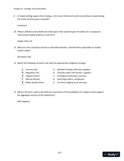 Solution Manual for Operations and Supply Chain Management: The Core, 5th Edition - Page 14 preview image