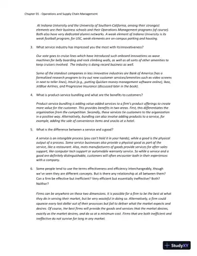 Solution Manual for Operations and Supply Chain Management: The Core, 5th Edition - Page 3 preview image