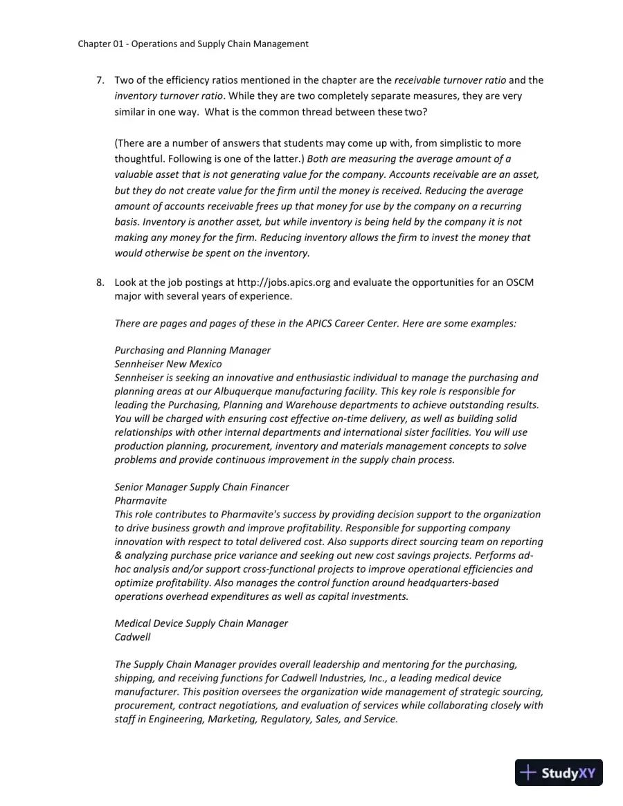 Solution Manual for Operations and Supply Chain Management: The Core, 5th Edition, page 4