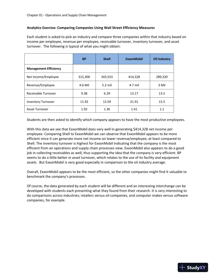 Solution Manual for Operations and Supply Chain Management: The Core, 5th Edition, page 9