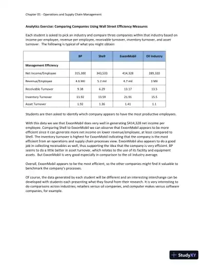 Solution Manual for Operations and Supply Chain Management: The Core, 5th Edition - Page 9 preview image