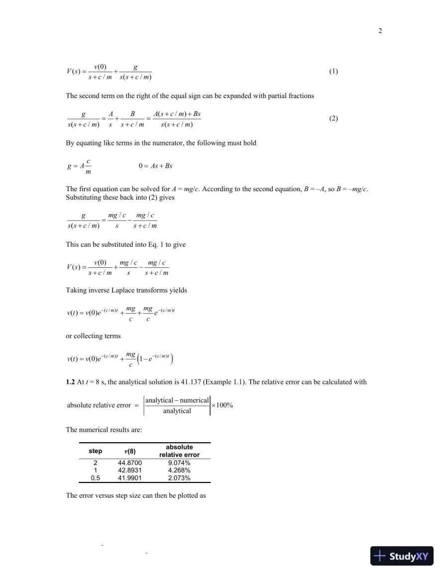 Numerical Methods for Engineers, 7th edition Solution Manual, page 3