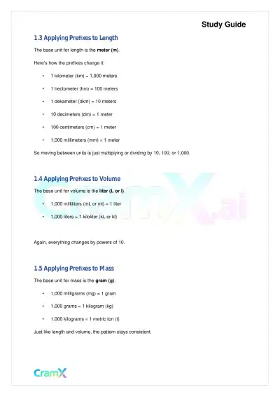 Basic Math and Pre-Algebra - Measurements - Page 2 preview image