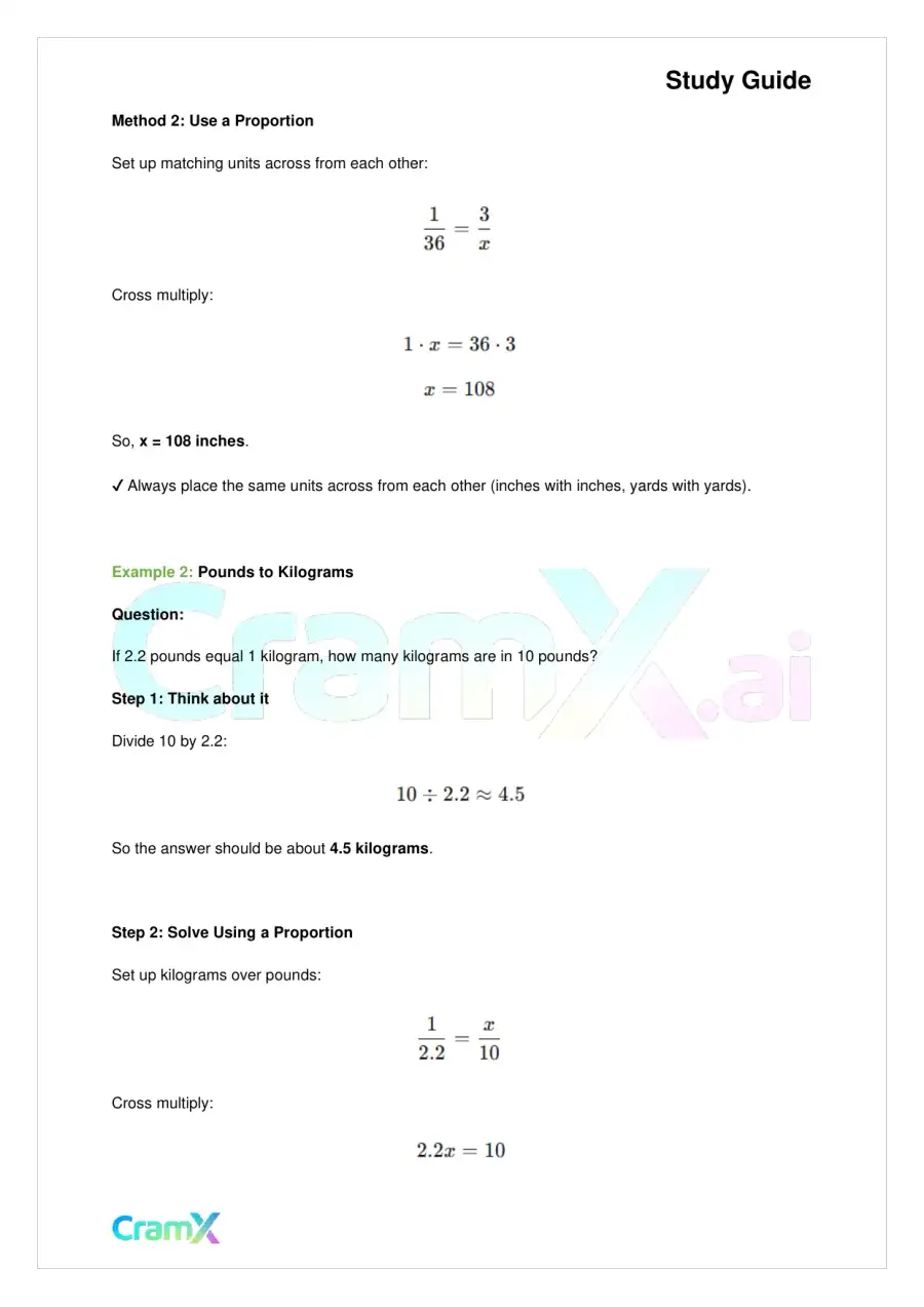 Basic Math and Pre-Algebra - Measurements, page 5