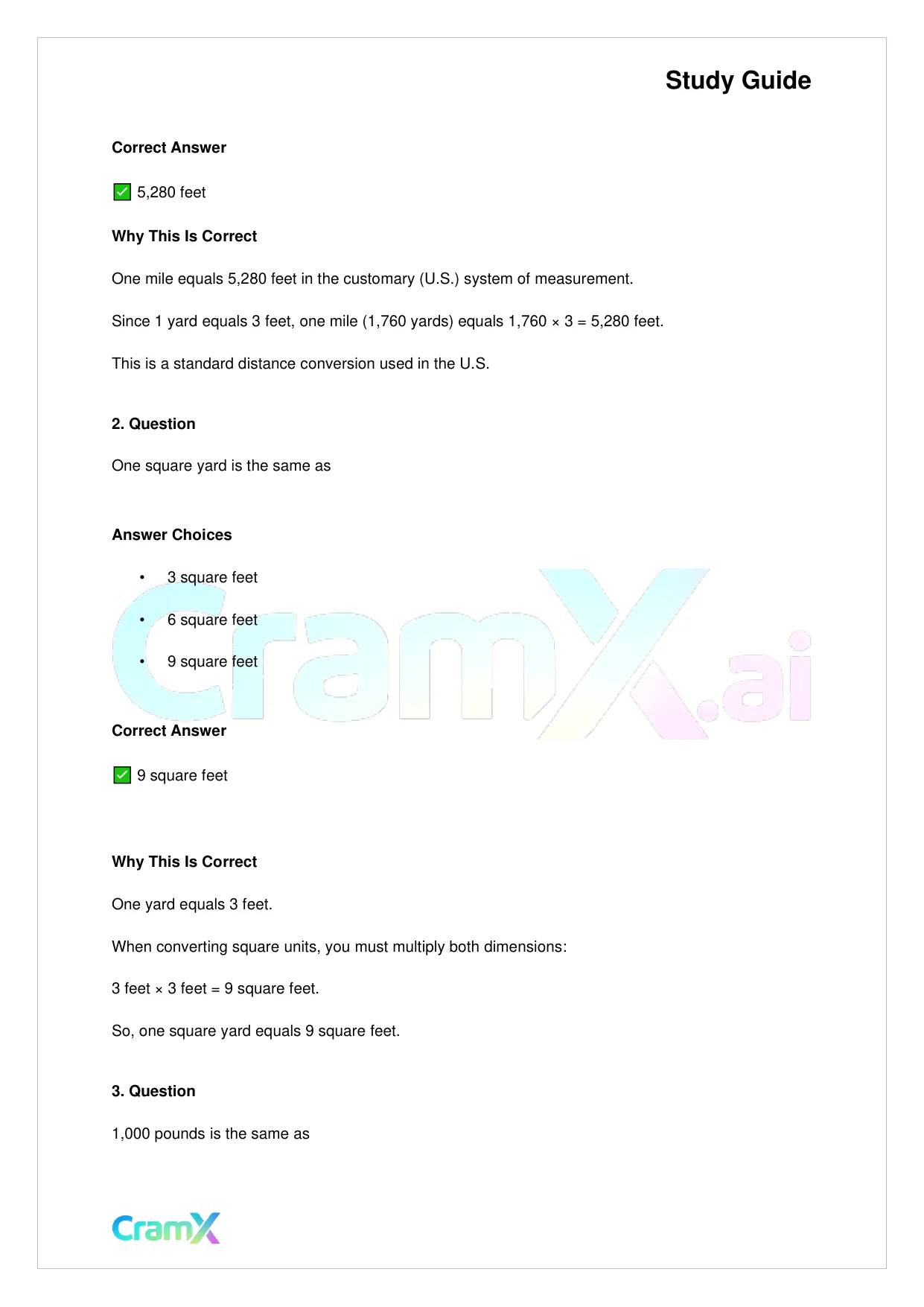 Basic Math and Pre-Algebra - Measurements - Page 9 preview image