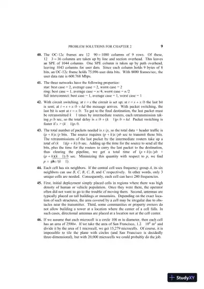 Solution Manual For Computer Networks, 4th Edition - Page 11 preview image
