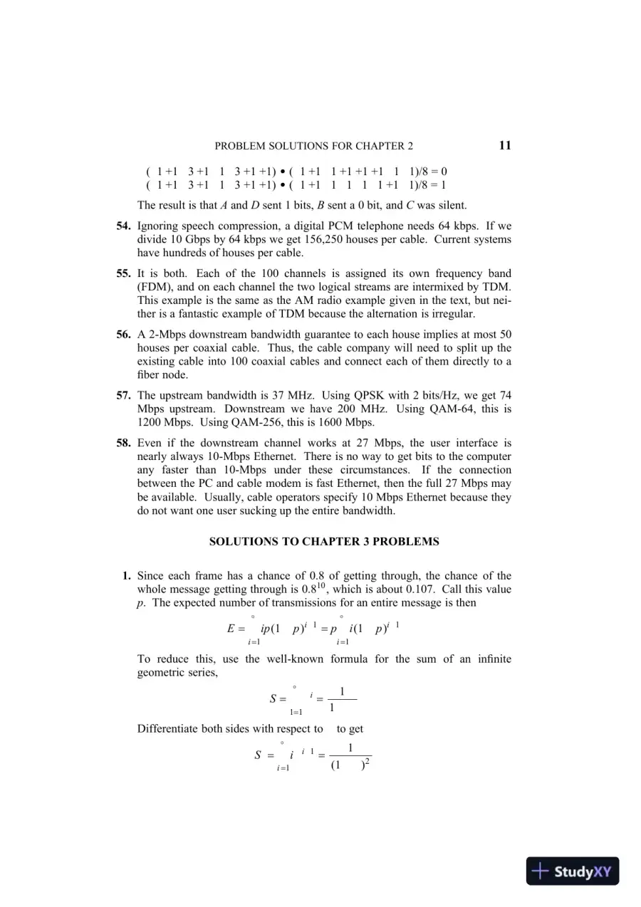 Solution Manual For Computer Networks, 4th Edition, page 13