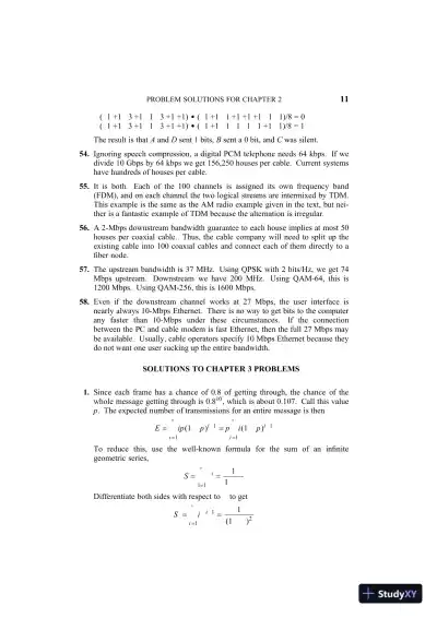 Solution Manual For Computer Networks, 4th Edition - Page 13 preview image