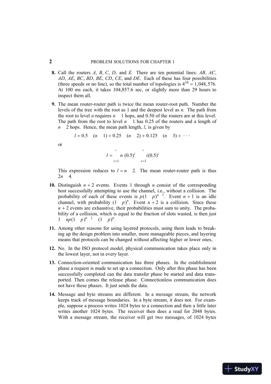 Solution Manual For Computer Networks, 4th Edition, page 4