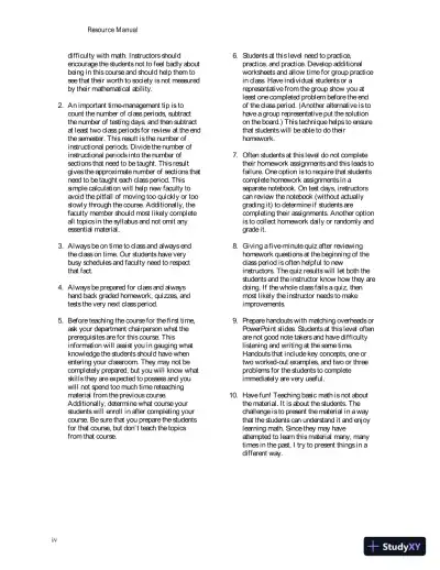 Revision Notes for Basic College Mathematics, 13th Edition - Page 6 preview image