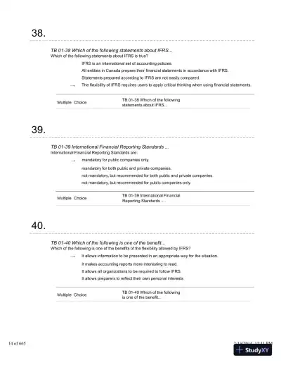 Financial Accounting: A Critical Approach 2013, 4th Edition Test Bank - Page 15 preview image