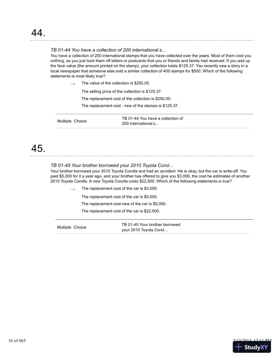 Financial Accounting: A Critical Approach 2013, 4th Edition Test Bank, page 17