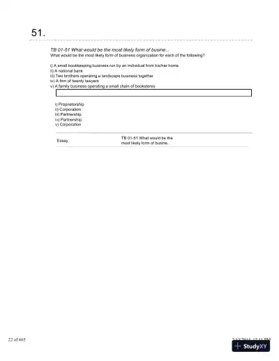 Financial Accounting: A Critical Approach 2013, 4th Edition Test Bank - Page 23 preview image