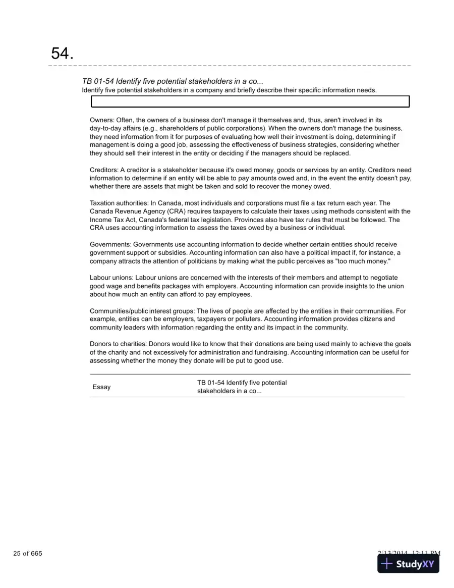 Financial Accounting: A Critical Approach 2013, 4th Edition Test Bank, page 26