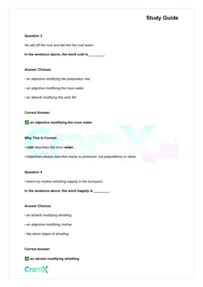 English - Modifiers Adjectives, Adverbs, and Compo - Page 4 preview image