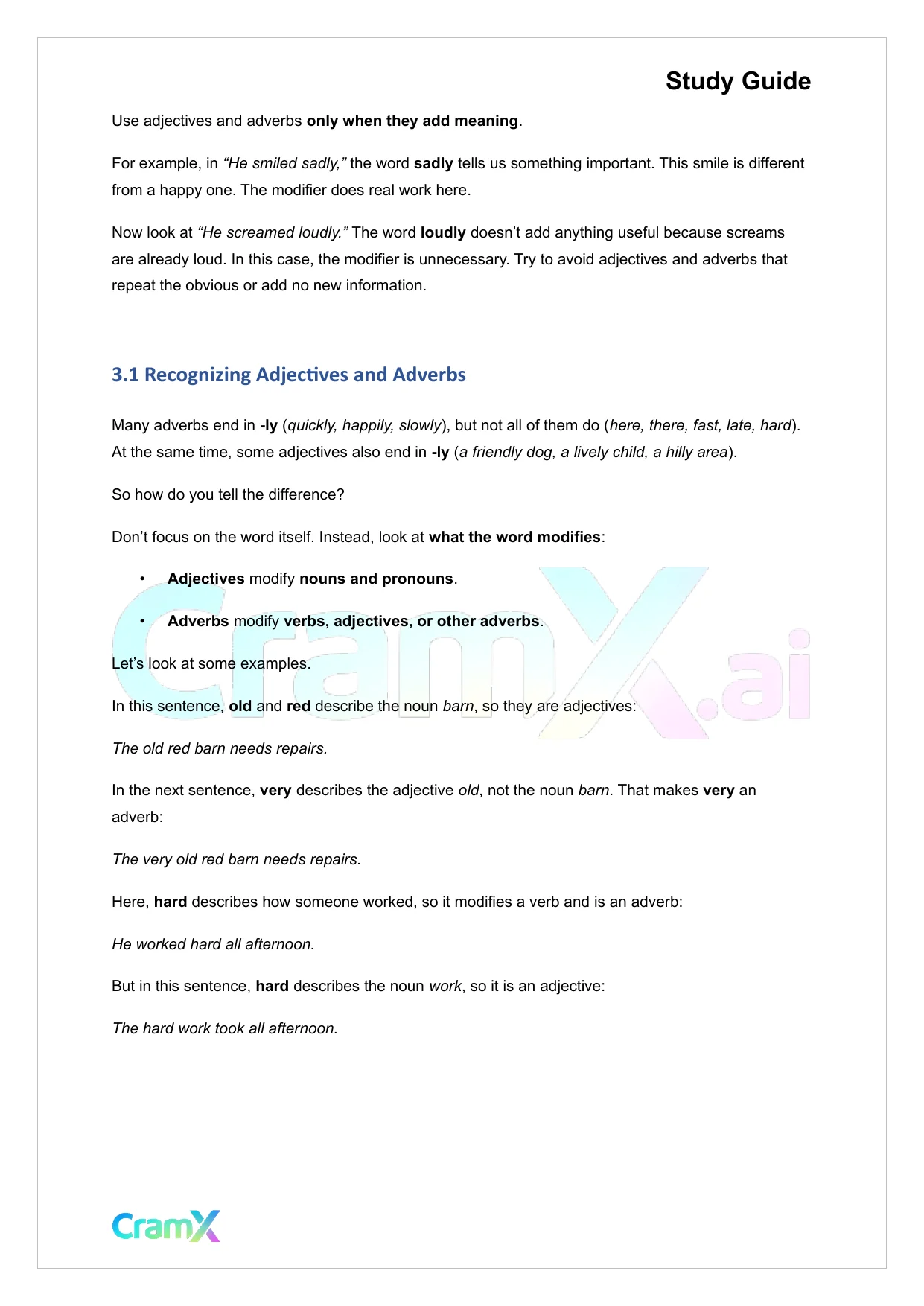 English - Modifiers Adjectives, Adverbs, and Compo - Page 6 preview image