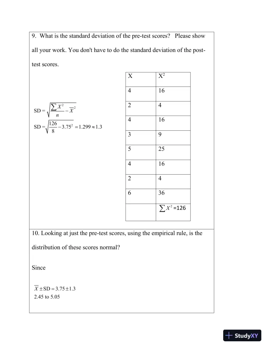 Statistical Analysis Of Pre-Test And Post-Test Performance In Introductory Statistics: A Pilot Study, page 6