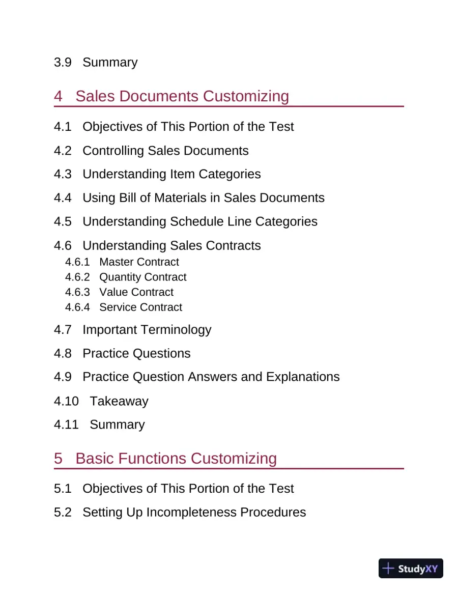 SAP S/4HANA Sales Certification Guide: Application Associate Exam (2021), page 13