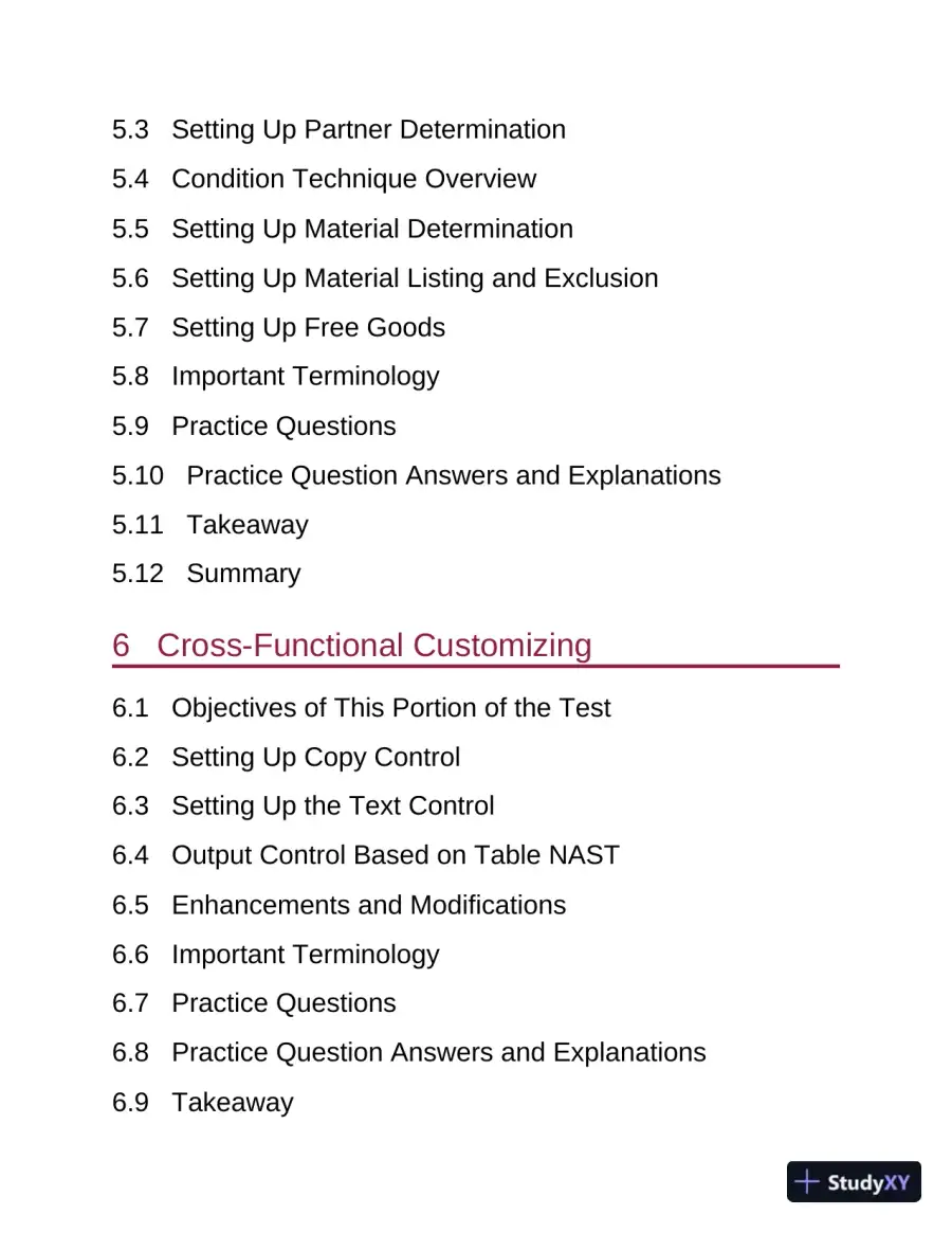 SAP S/4HANA Sales Certification Guide: Application Associate Exam (2021), page 14