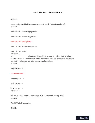 MKT 515 Midterm Part 1 - Page 1 preview image