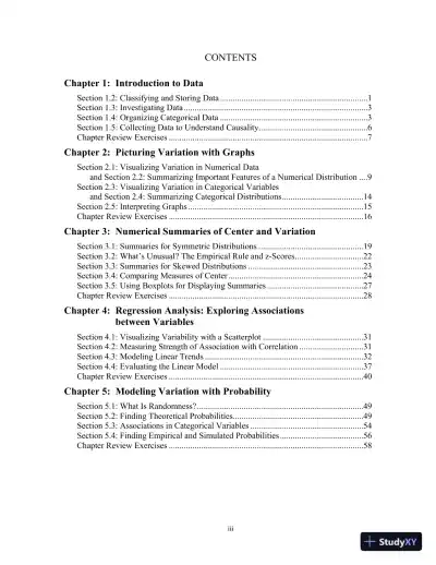 Solution Manual for Introductory Statistics: Exploring the World Through Data, 3rd Edition - Page 3 preview image