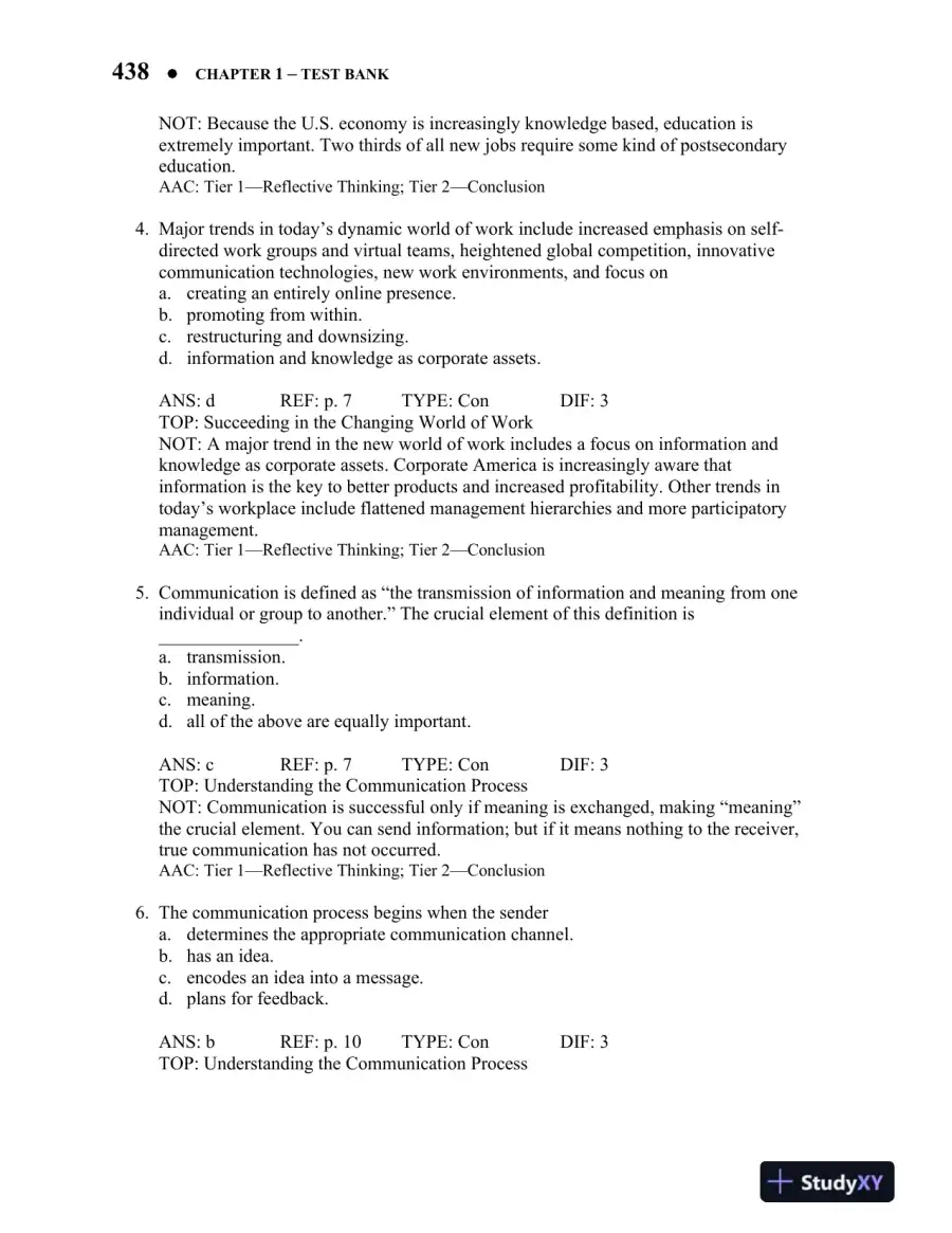 Essentials of Business Communication Canadian 6th Edition Test Bank, page 3