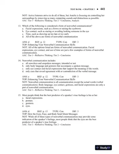 Essentials of Business Communication Canadian 6th Edition Test Bank - Page 6 preview image