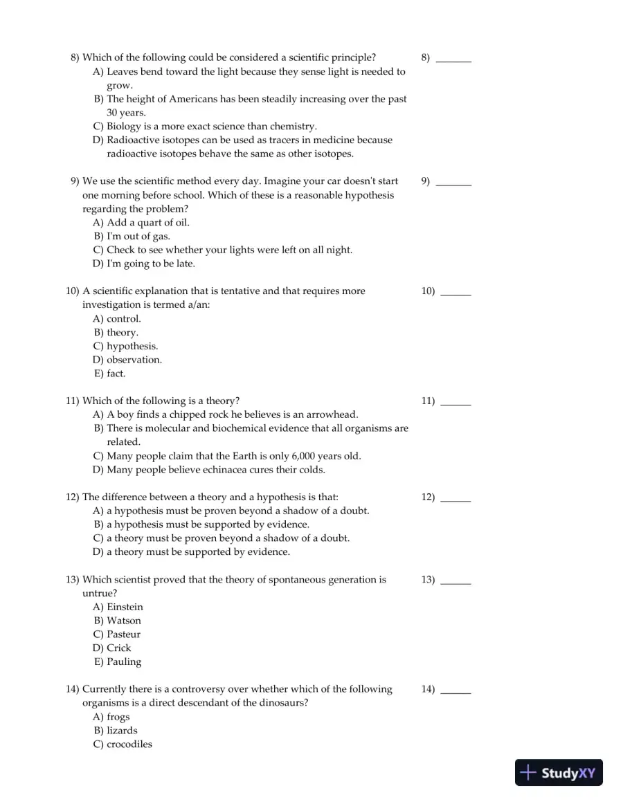 Biology: A Guide to the Natural World with mybiology 4th Edition Test Bank, page 3