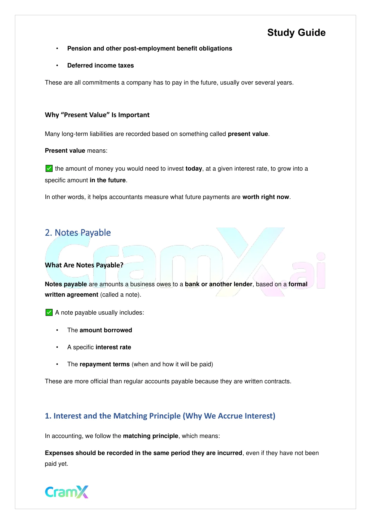 Accounting Principles II – Long-Term Liabilities - Page 2 preview image