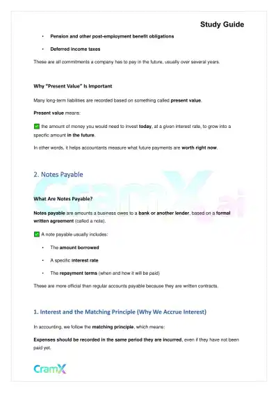 Accounting Principles II – Long-Term Liabilities - Page 2 preview image