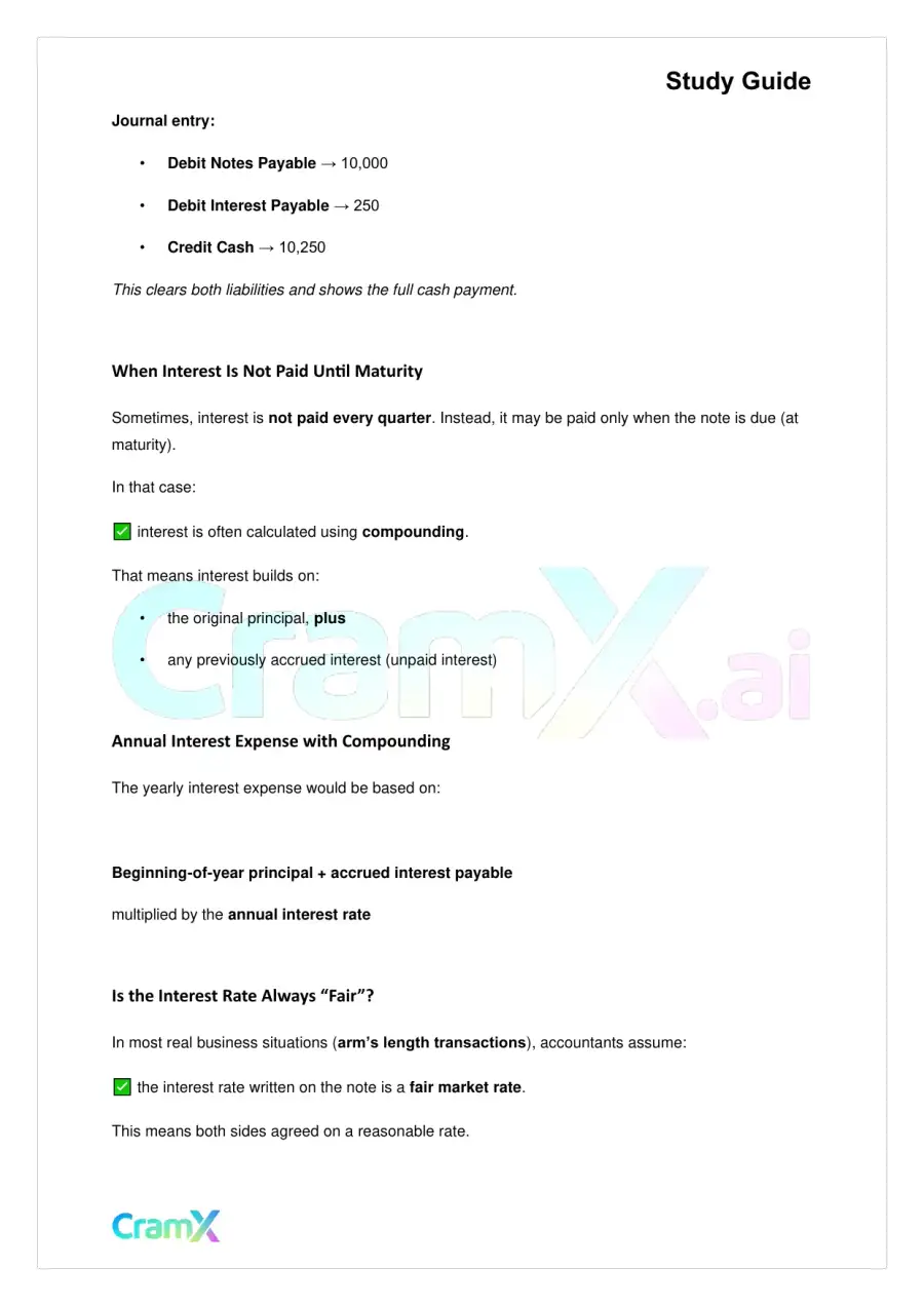 Accounting Principles II – Long-Term Liabilities, page 7