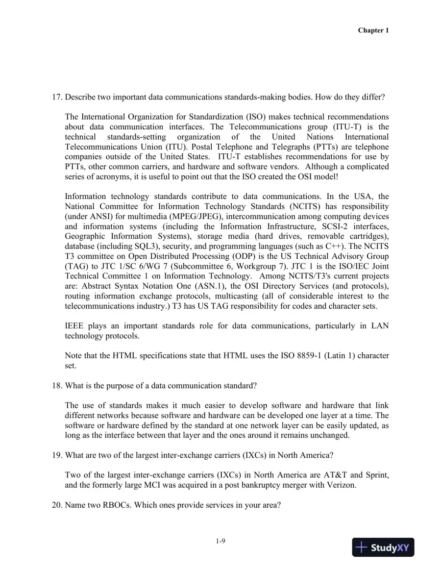 Business Data Communications and Networking, 11th Edition Solution Manual, page 10