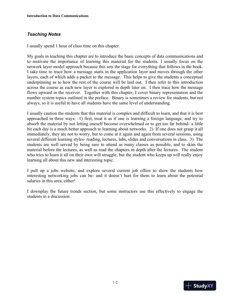 Business Data Communications and Networking, 11th Edition Solution Manual, page 3