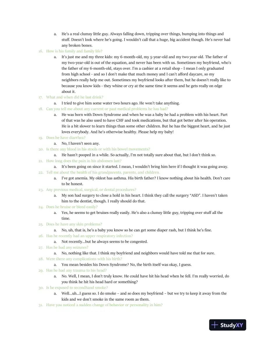 IHUMAN Clinical Analysis Case Study With Answers (31 Solved Questions), page 4