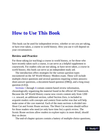 AP World History: Modern Premium, 2022-2023: Comprehensive Review with 5 Practice Tests (2022) - Page 16 preview image