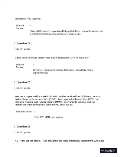 2022-2023 NRNP6541 Final Exam (3 Versions) with Answers (200 Solved Questions) - Page 10 preview image