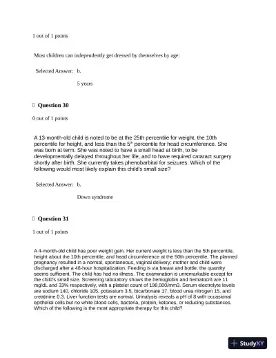 2022-2023 NRNP6541 Final Exam (3 Versions) with Answers (200 Solved Questions) - Page 12 preview image