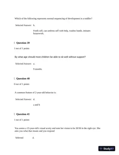 2022-2023 NRNP6541 Final Exam (3 Versions) with Answers (200 Solved Questions) - Page 15 preview image