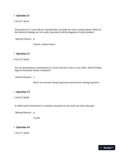 2022-2023 NRNP6541 Final Exam (3 Versions) with Answers (200 Solved Questions) - Page 6 preview image