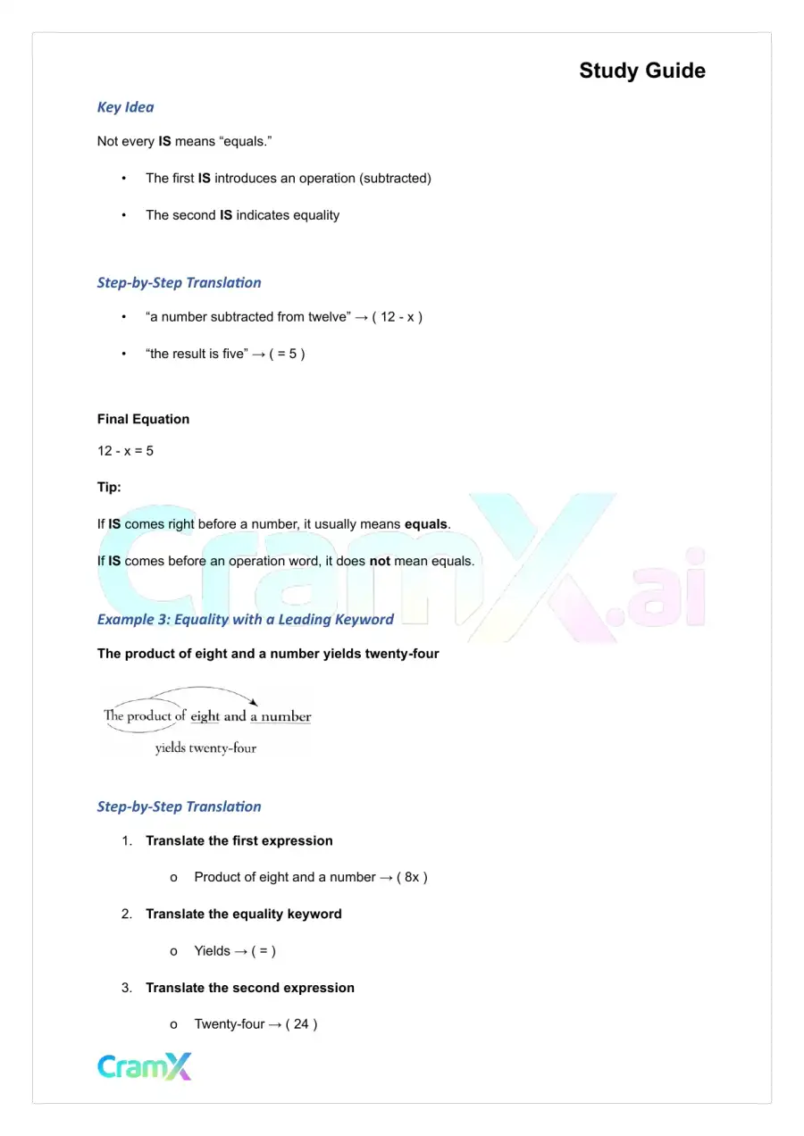Math Word Problems - Equations, page 3