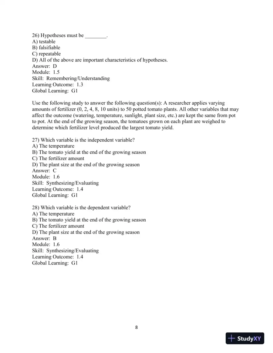 Test Bank For Biology: The Core, 3rd Edition, page 15