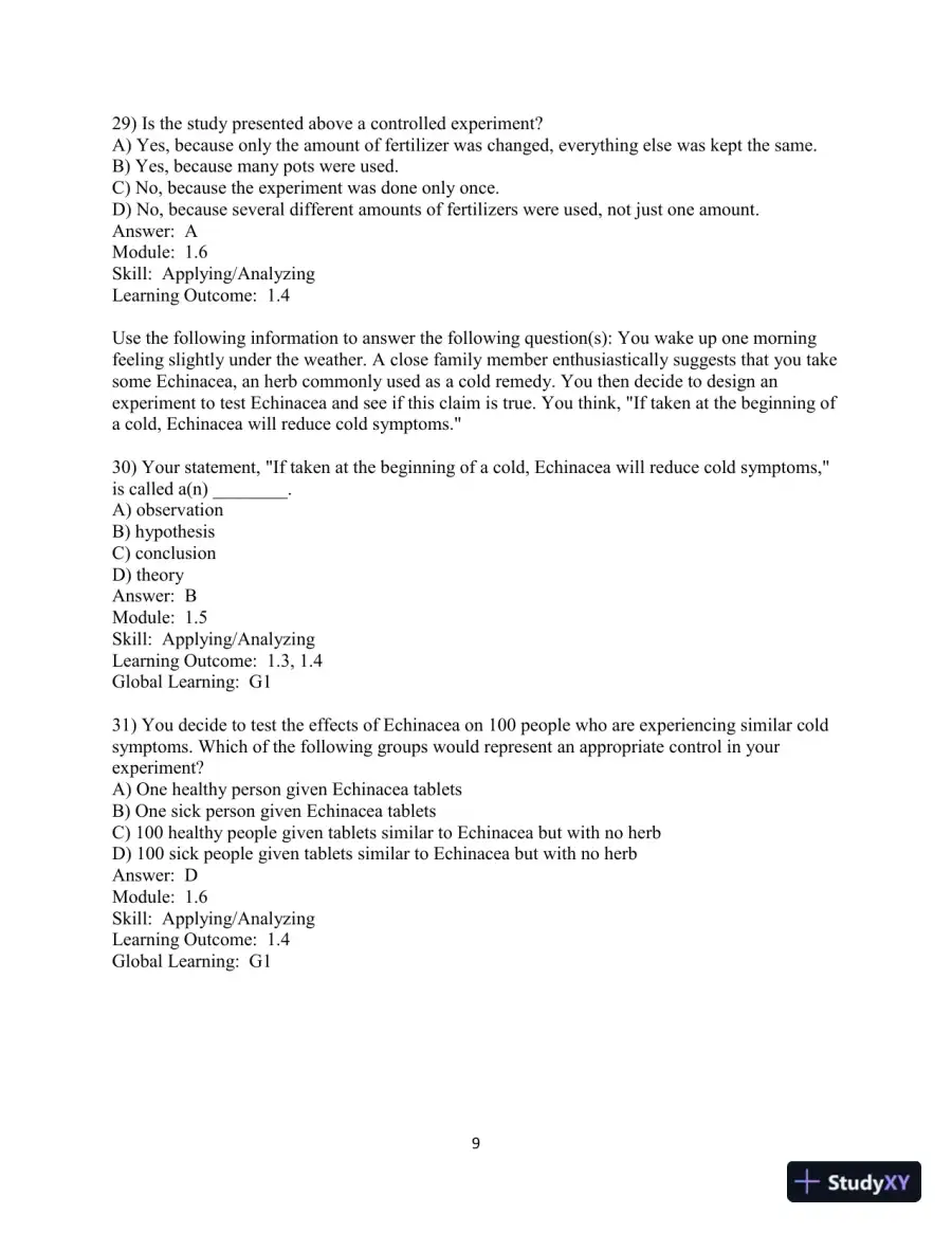 Test Bank For Biology: The Core, 3rd Edition, page 16