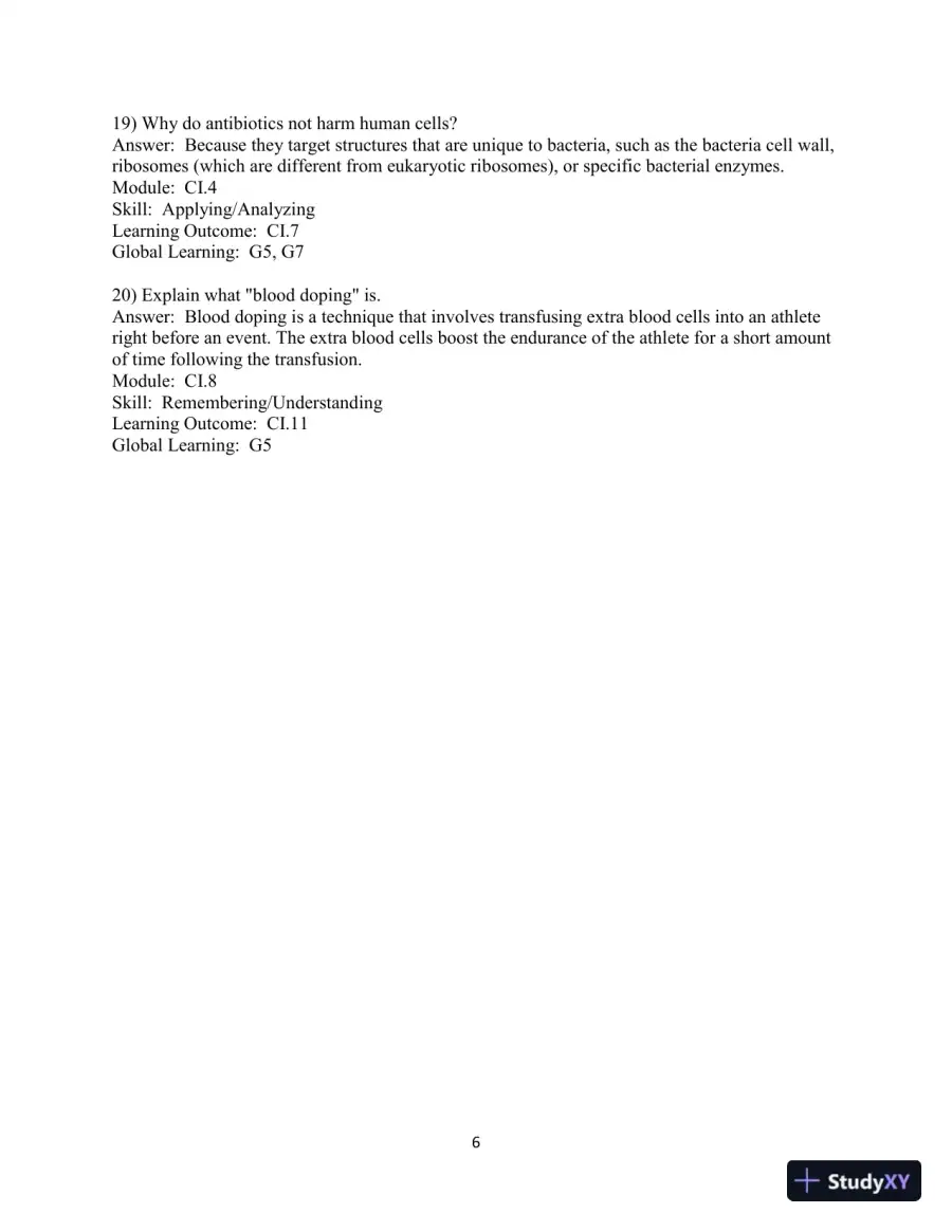 Test Bank For Biology: The Core, 3rd Edition, page 7