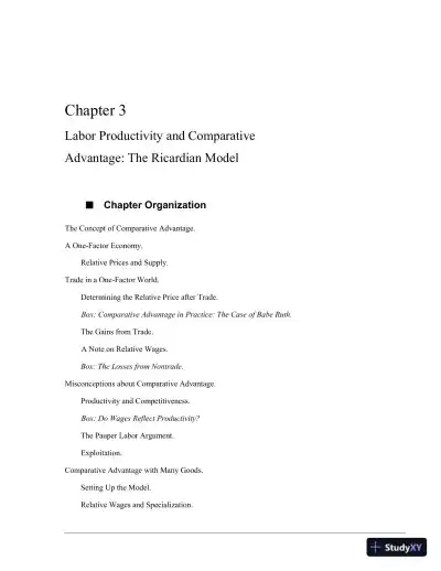 International Trade: Theory and Policy, 11th Edition Solution Manual - Page 10 preview image