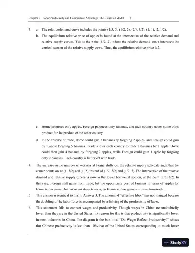 International Trade: Theory and Policy, 11th Edition Solution Manual - Page 14 preview image