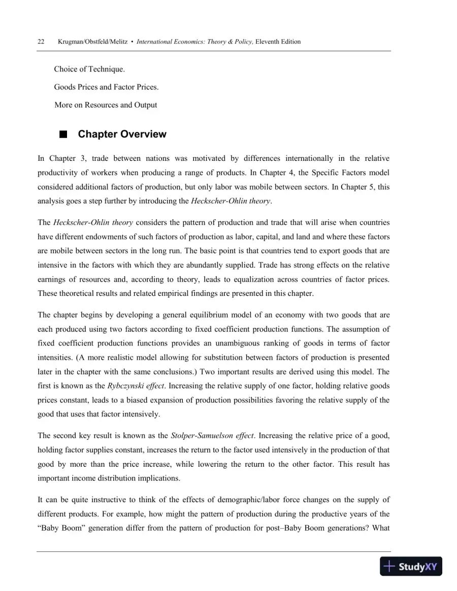 International Trade: Theory and Policy, 11th Edition Solution Manual, page 25